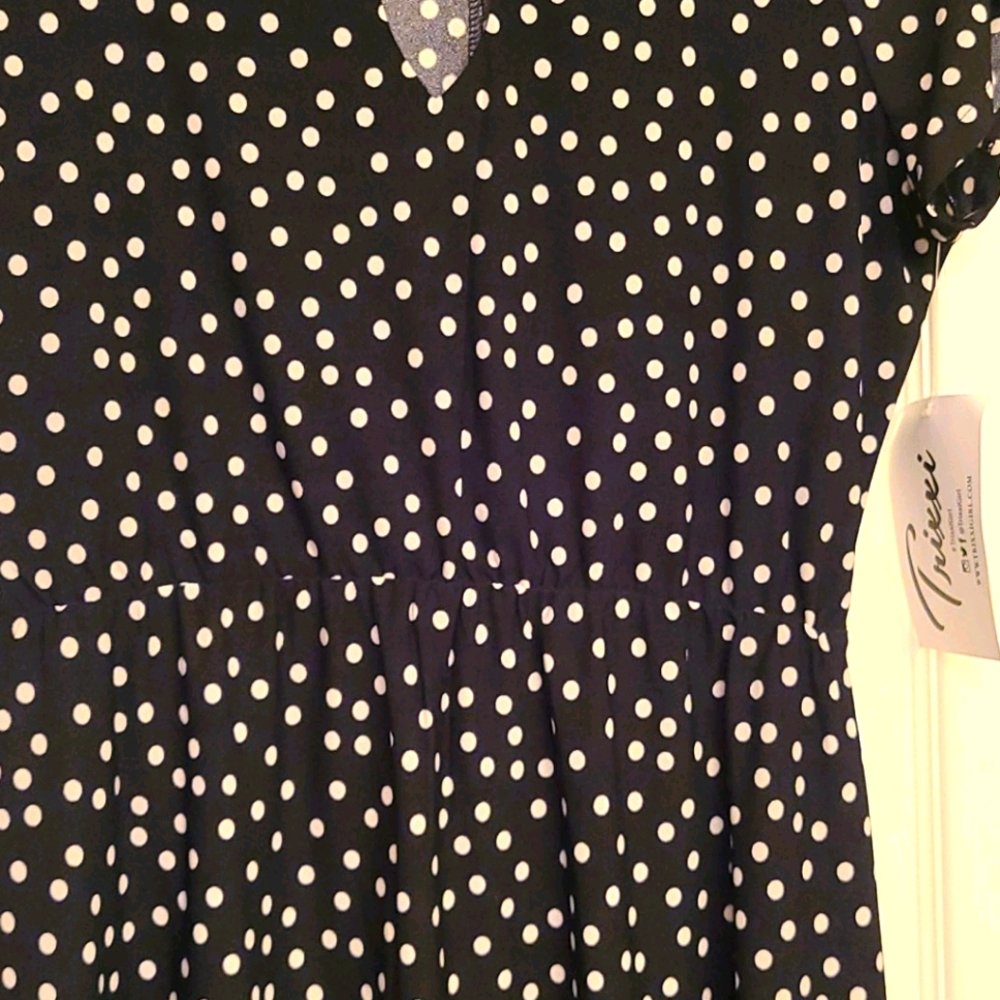 ❤️ NWT black polka dot dress - Picture 3 of 12